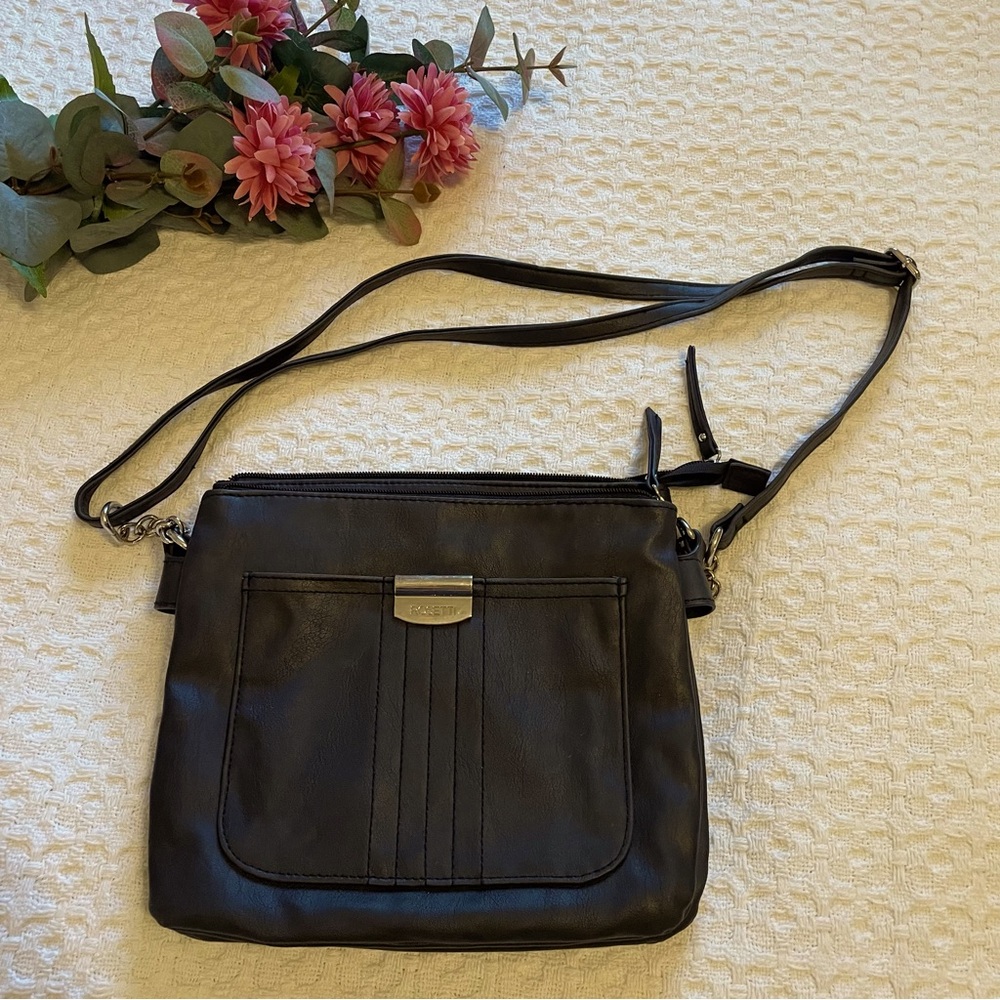 Rossetti Black Crossbody Purse